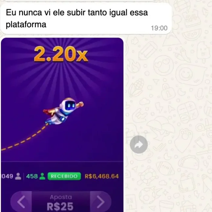 Avaliação Jogador que Ganhou no Jogo do Astronauta Oficial