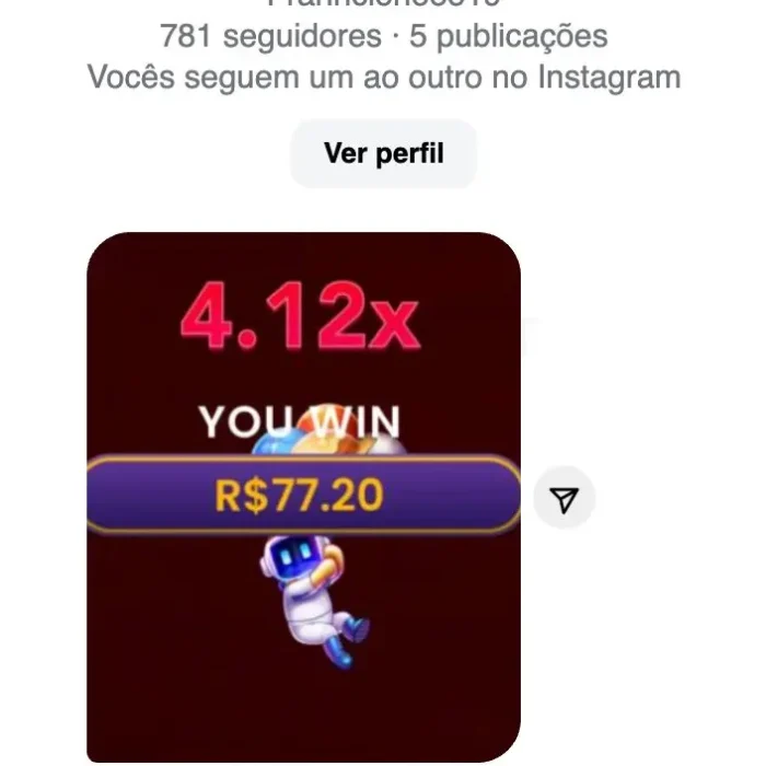 Avaliação Jogador que Ganhou no Jogo do Astronauta Oficial