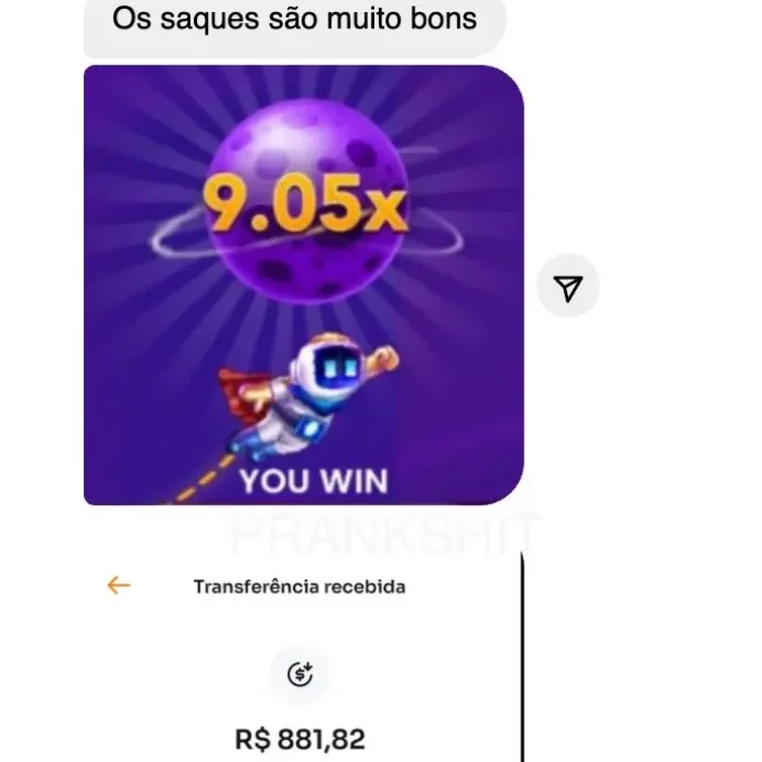 Avaliação Jogador que Ganhou no Jogo do Astronauta Oficial